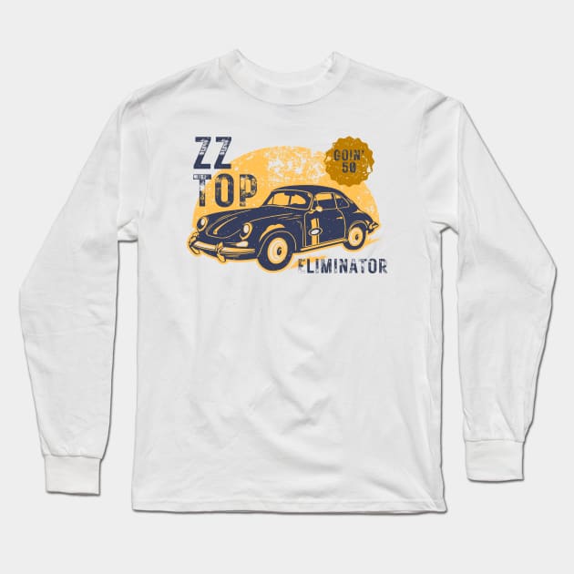 Zz Top - Eliminator // Art Work Logos Vintage Style Fan Art Designs Long Sleeve T-Shirt by Liamlefr